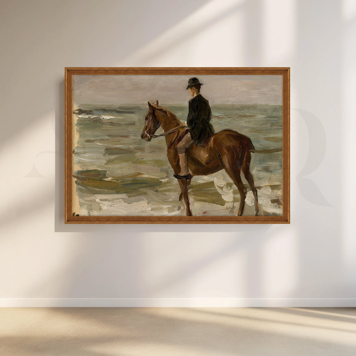 Horse Rider by the Sea Canvas Artwork – Asha Art Studio – Image 6
