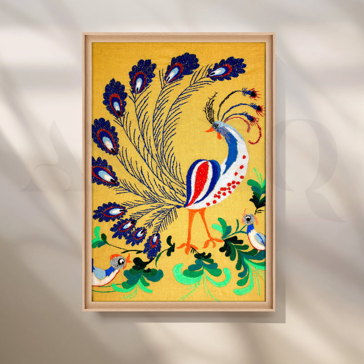 Majestic Peacock Canvas Artwork – Asha Art Studio – Image 5