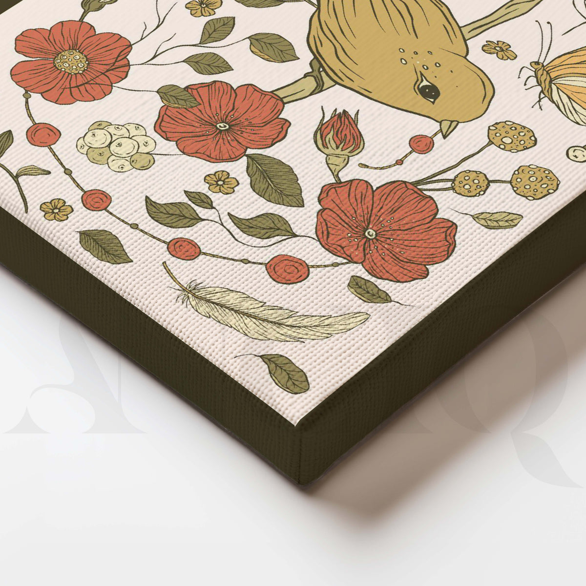Vintage Bird Botanical Gallery Wall Set of 2 – Asha Art Studio – Image 2