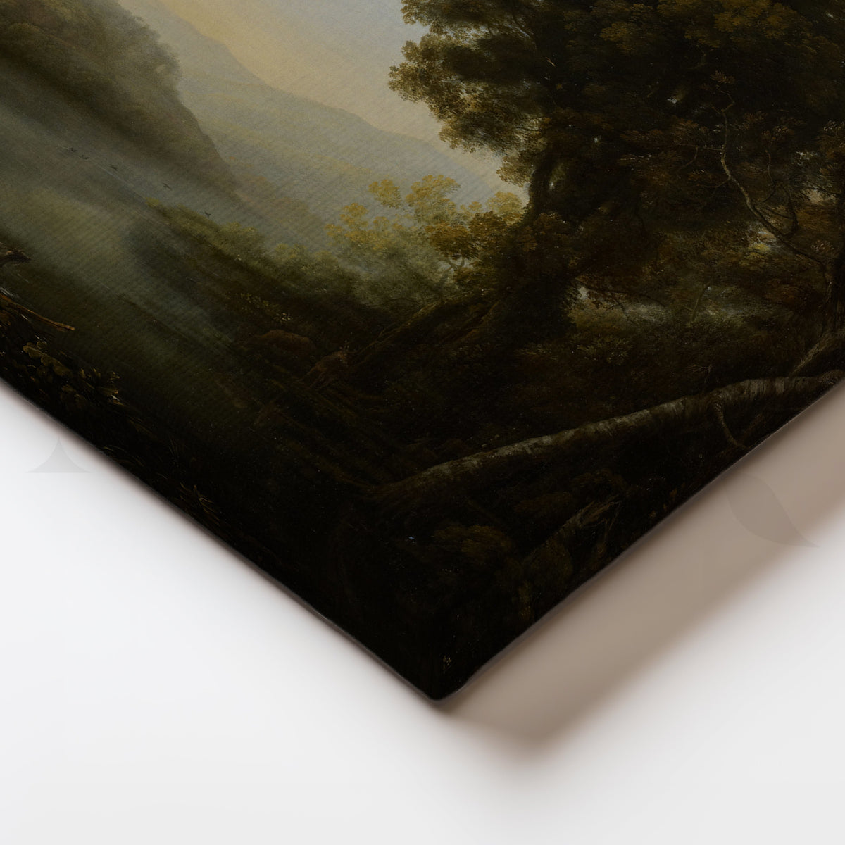 Arcadian River Ruins Canvas Artwork – Asha Art Studio – Image 2