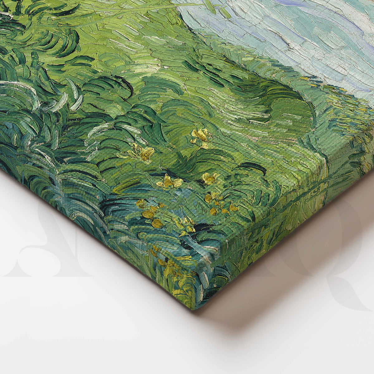 Pastoral Green Landscape Gallery Wall Artwork Set of 2 – Asha Art Studio – Image 2