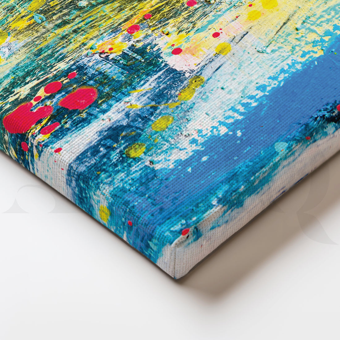 Chromatic Cascade Canvas Artwork – Asha Art Studio