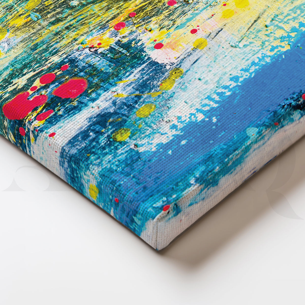 Chromatic Cascade Canvas Artwork – Asha Art Studio – Image 2