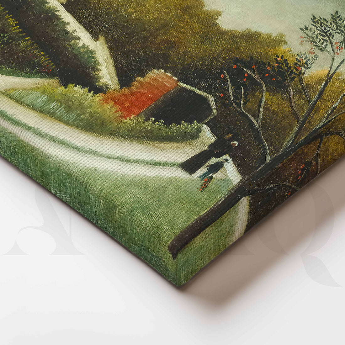 Quiet Countryside Garden Canvas Artwork – Asha Art Studio
