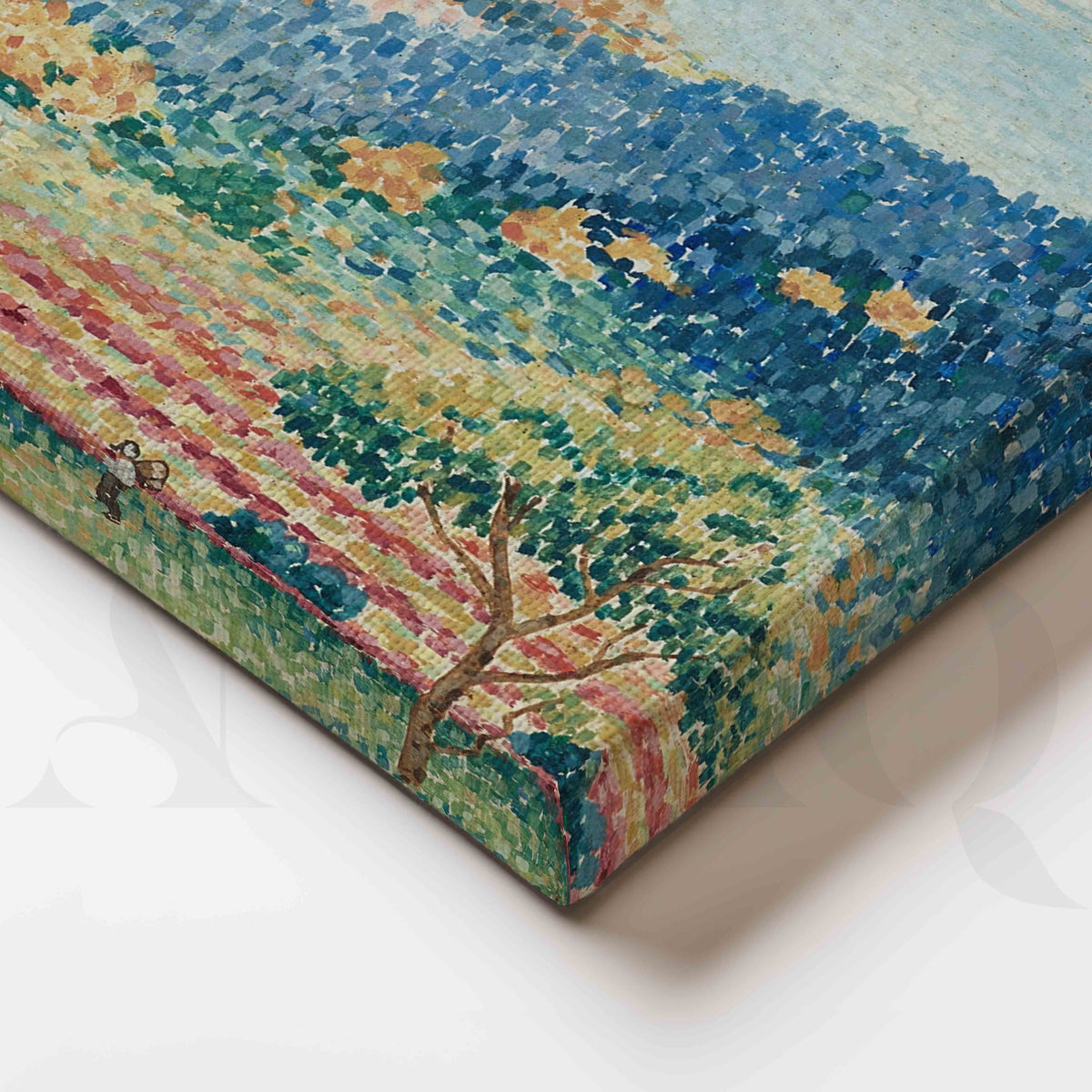 Pastel Meadow Valley Canvas Artwork – Asha Art Studio – Image 2