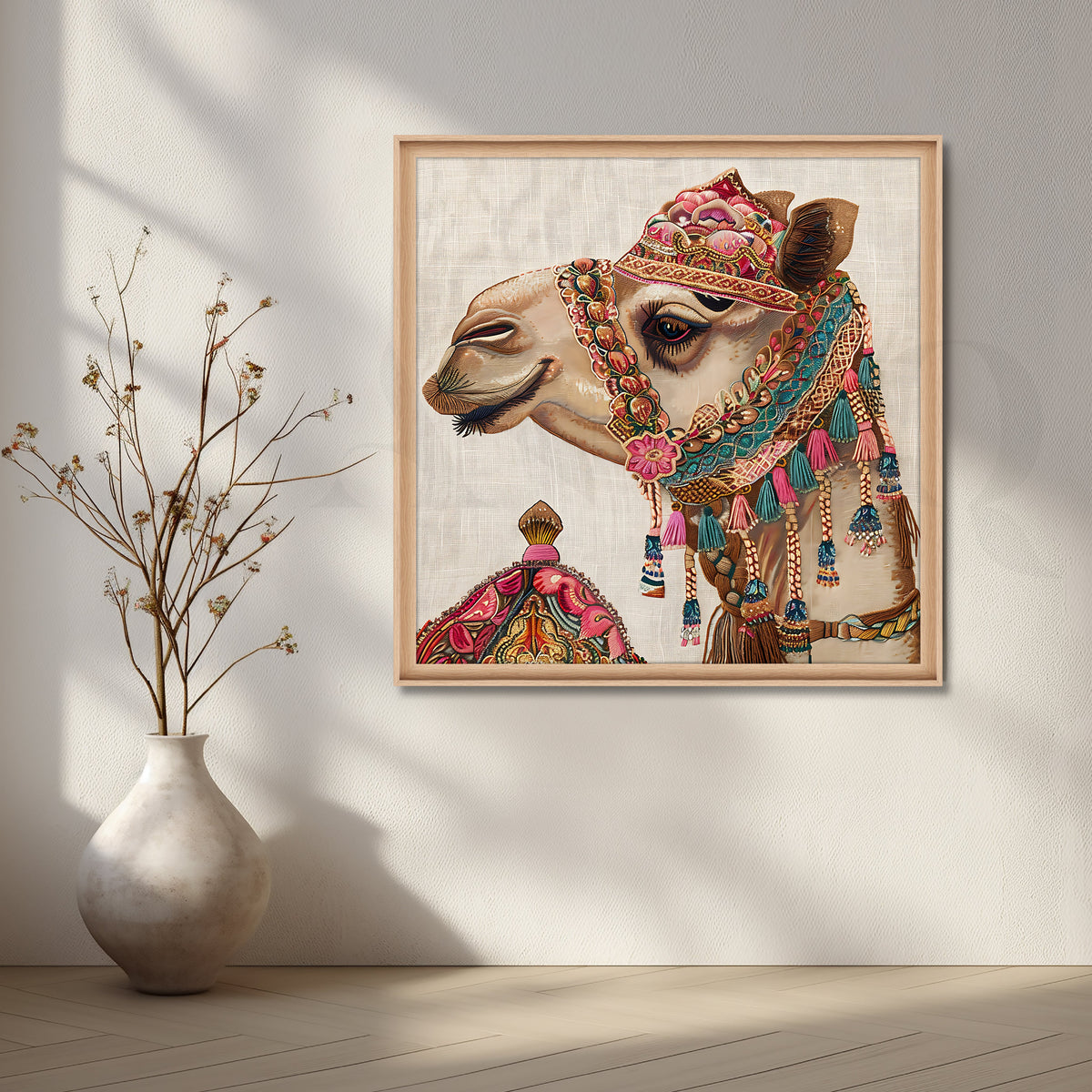 The Desert Royalty Canvas Artwork – Asha Art Studio – Image 5