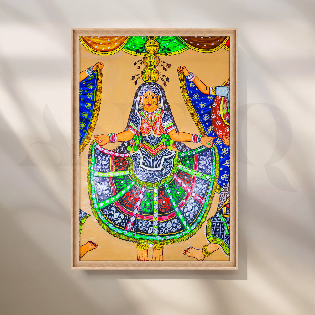 Tribal Dance Canvas Artwork – Asha Art Studio – Image 5
