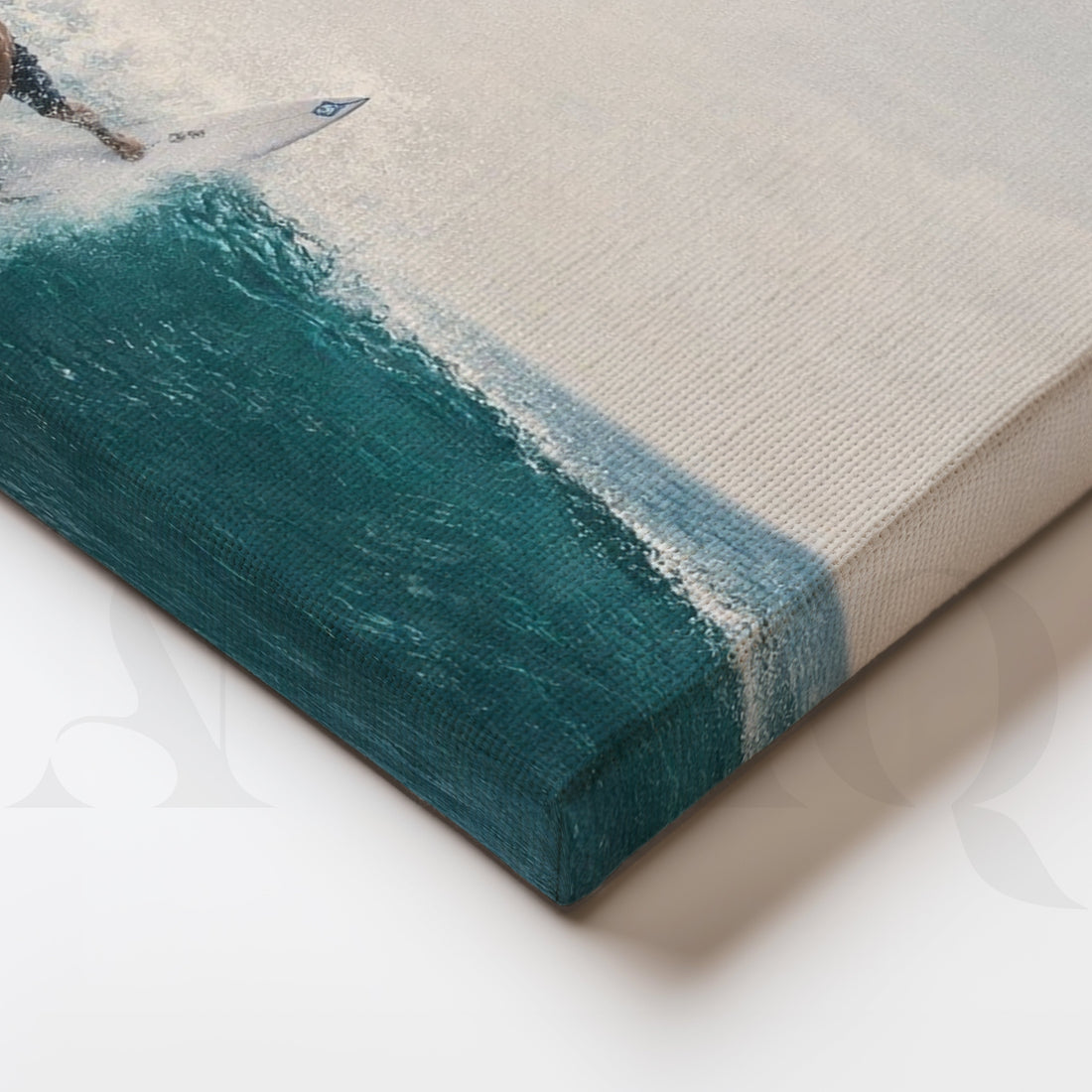 Ocean Wave Surfer Canvas Artwork – Asha Art Studio