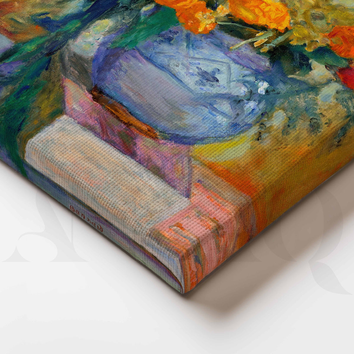 Impressionist Floral Vase Canvas Artwork – Asha Art Studio – Image 2