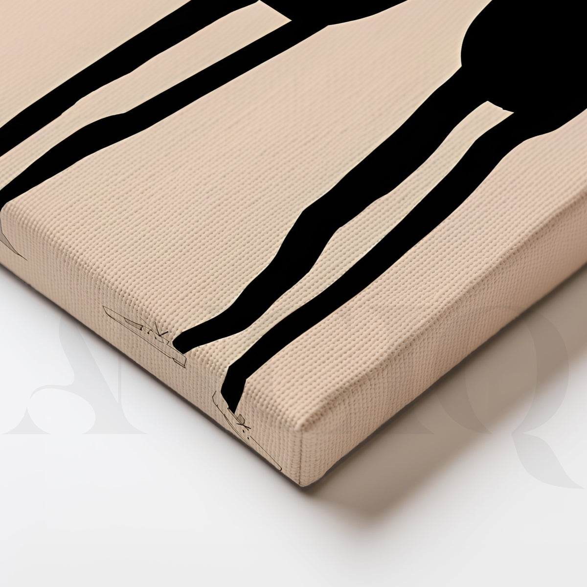 Romantic Silhouette Couple Canvas Artwork – Asha Art Studio – Image 2
