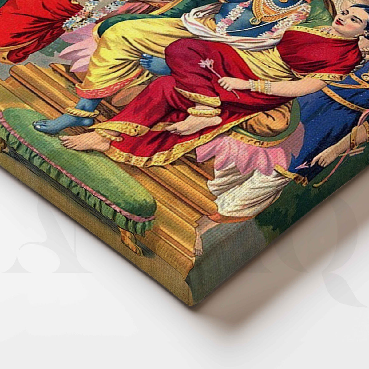 Sri Rama Pattabhishek by Raja Ravi Varma Canvas Artwork – Asha Art Studio – Image 2