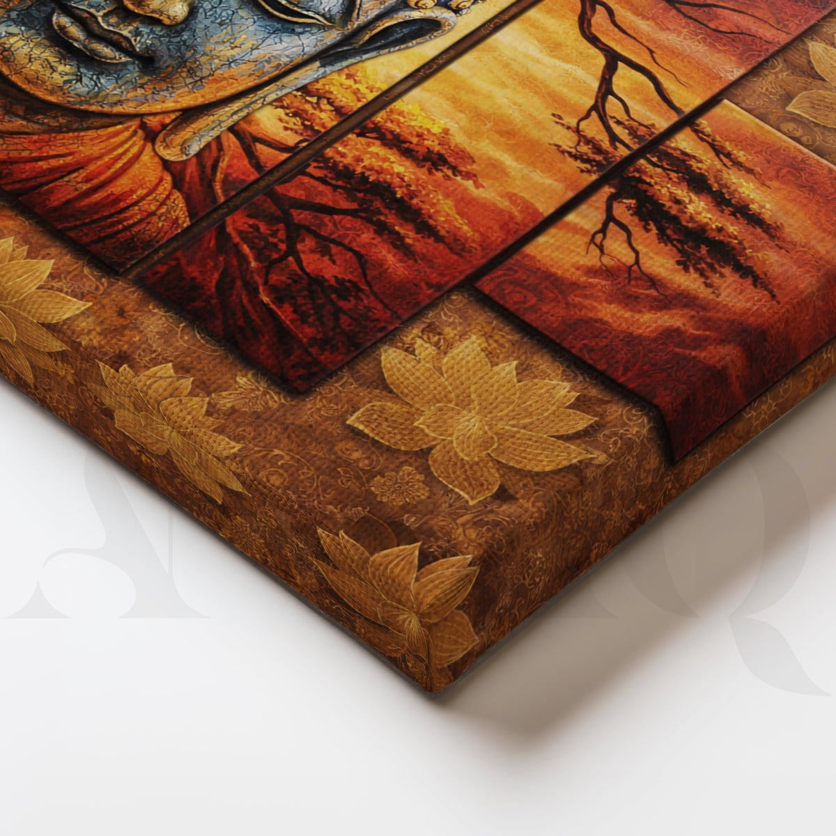 Buddha Serenity Panel Canvas Artwork – Asha Art Studio – Image 2