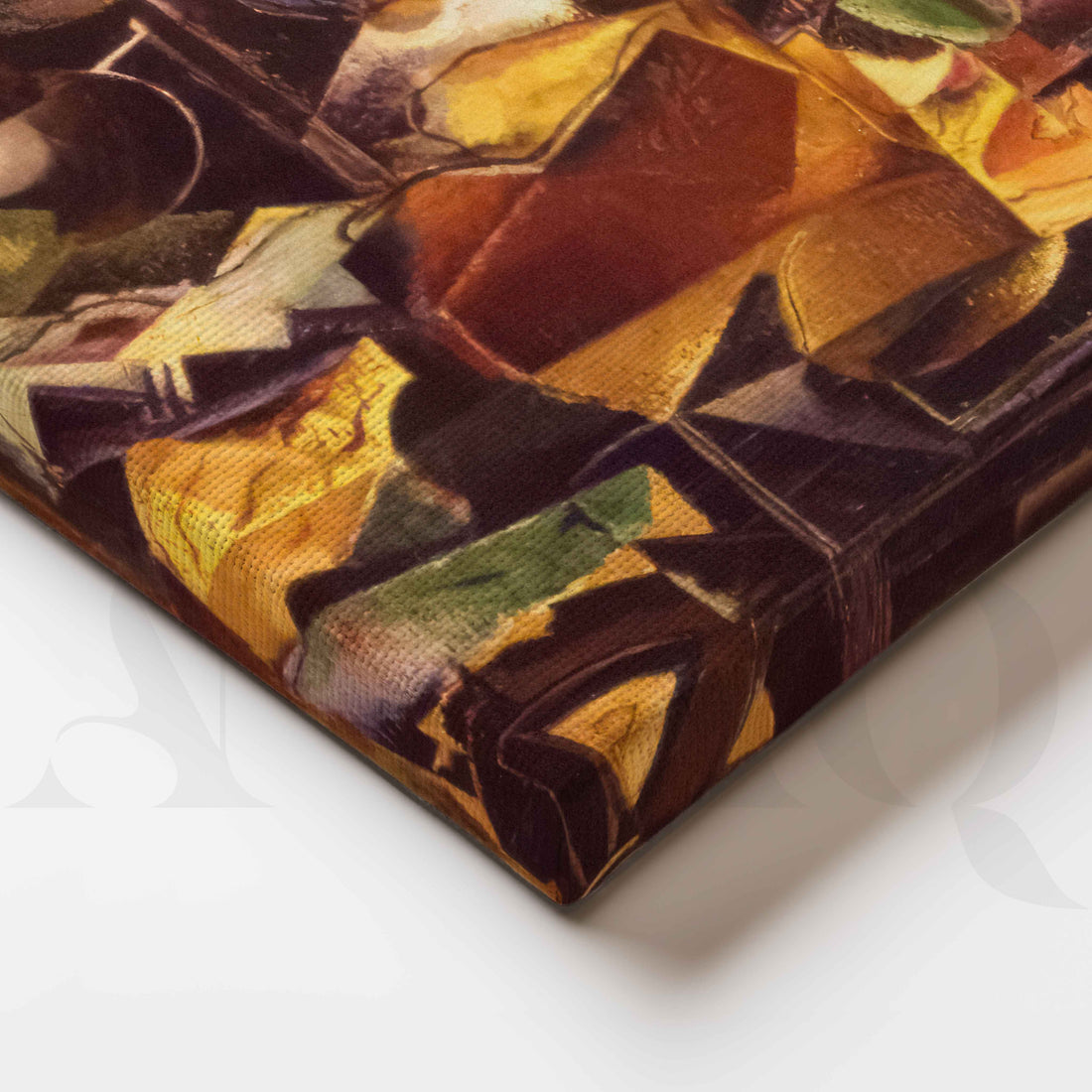 Cubist Abstract Still Life Canvas Artwork – Asha Art Studio