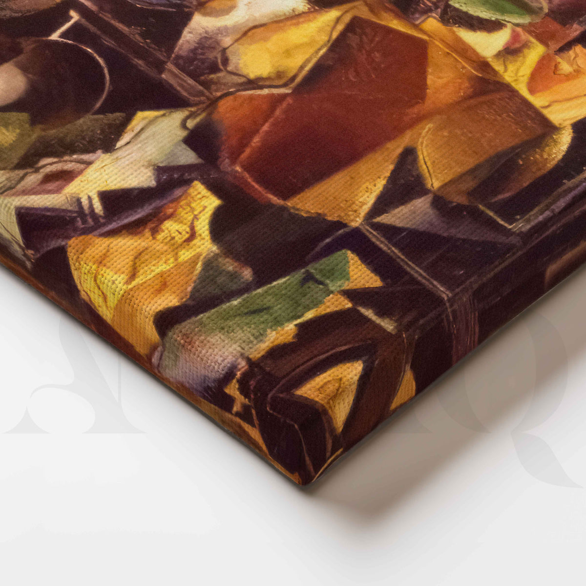 Cubist Abstract Still Life Canvas Artwork – Asha Art Studio – Image 2