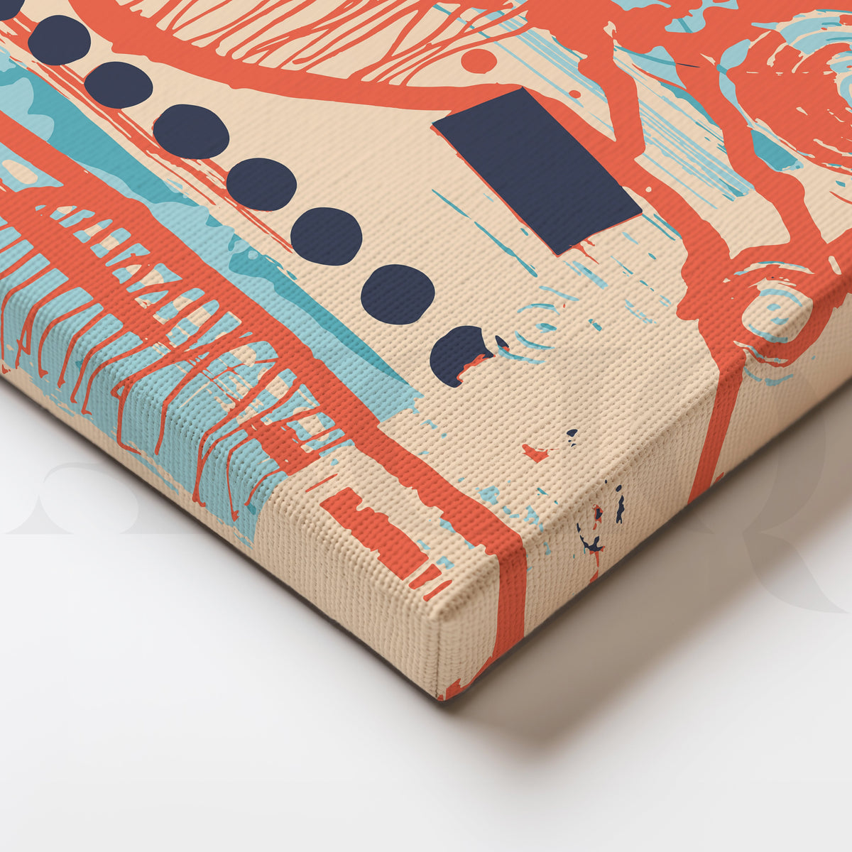 Eclectic Rhythm Abstract Canvas – Asha Art Studio – Image 2