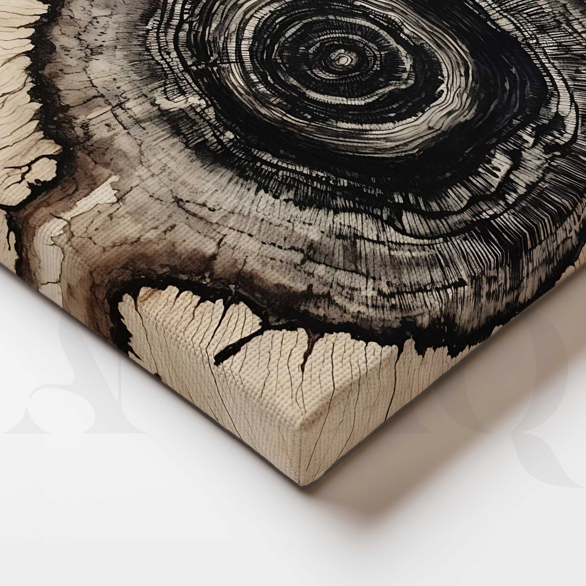 Blue Wood Ring Gallery Wall Set of 3 – Asha Art Studio – Image 2