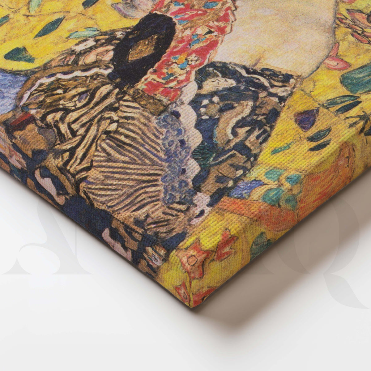 Golden Portrait Gallery Wall Canvas Artwork Set of 3 - 18 x 24 Inches – Asha Art Studio – Image 2