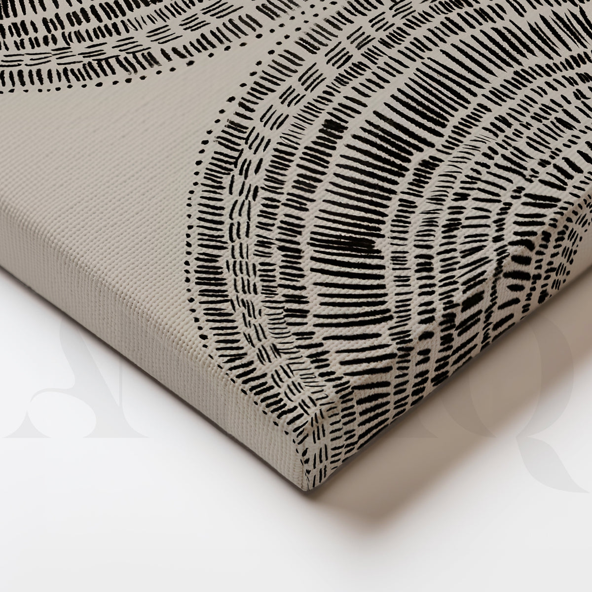 Tribal Pattern Abstract Canvas Artwork – Asha Art Studio – Image 2