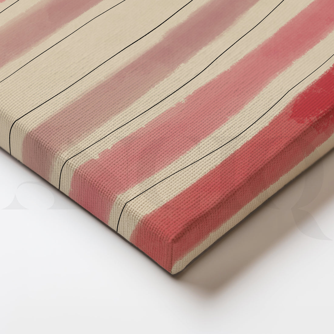 A Minimalist Abstract Art of Soft Red Hues Artwork – Asha Art Studio