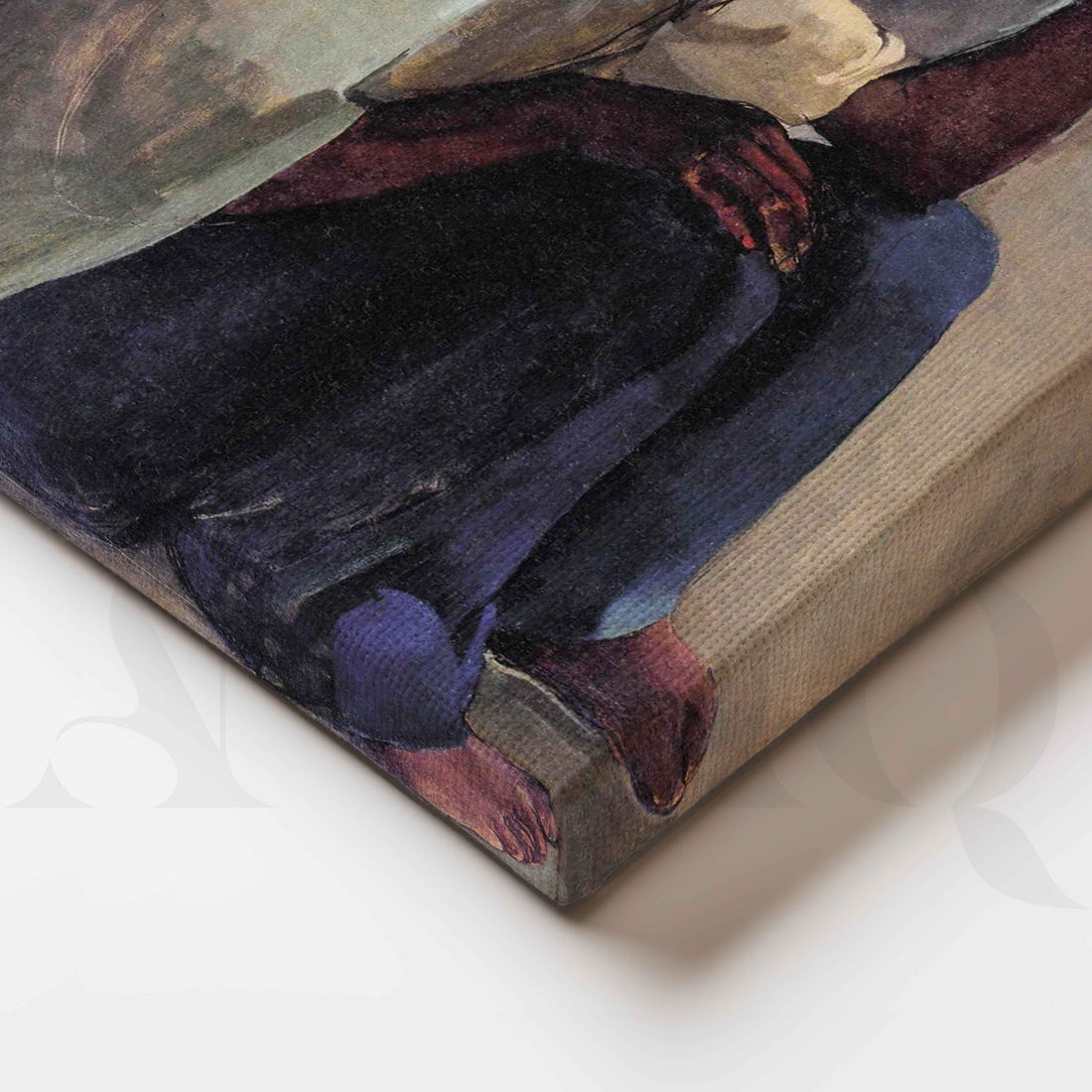 Ancient Story Teller by Amrita Sher-Gil Canvas Artwork – Asha Art Studio