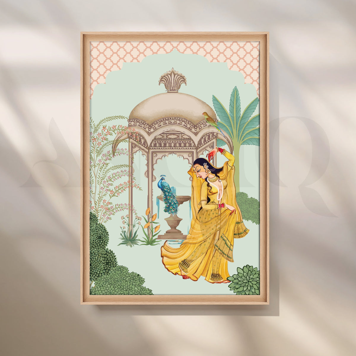Grace in Yellow Canvas Artwork – Asha Art Studio – Image 5