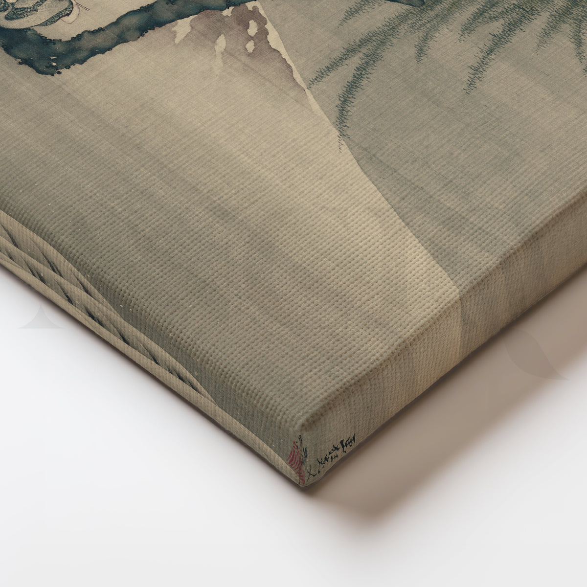 Willow & Fuji in Morning Mist Canvas Artwork – Asha Art Studio – Image 2
