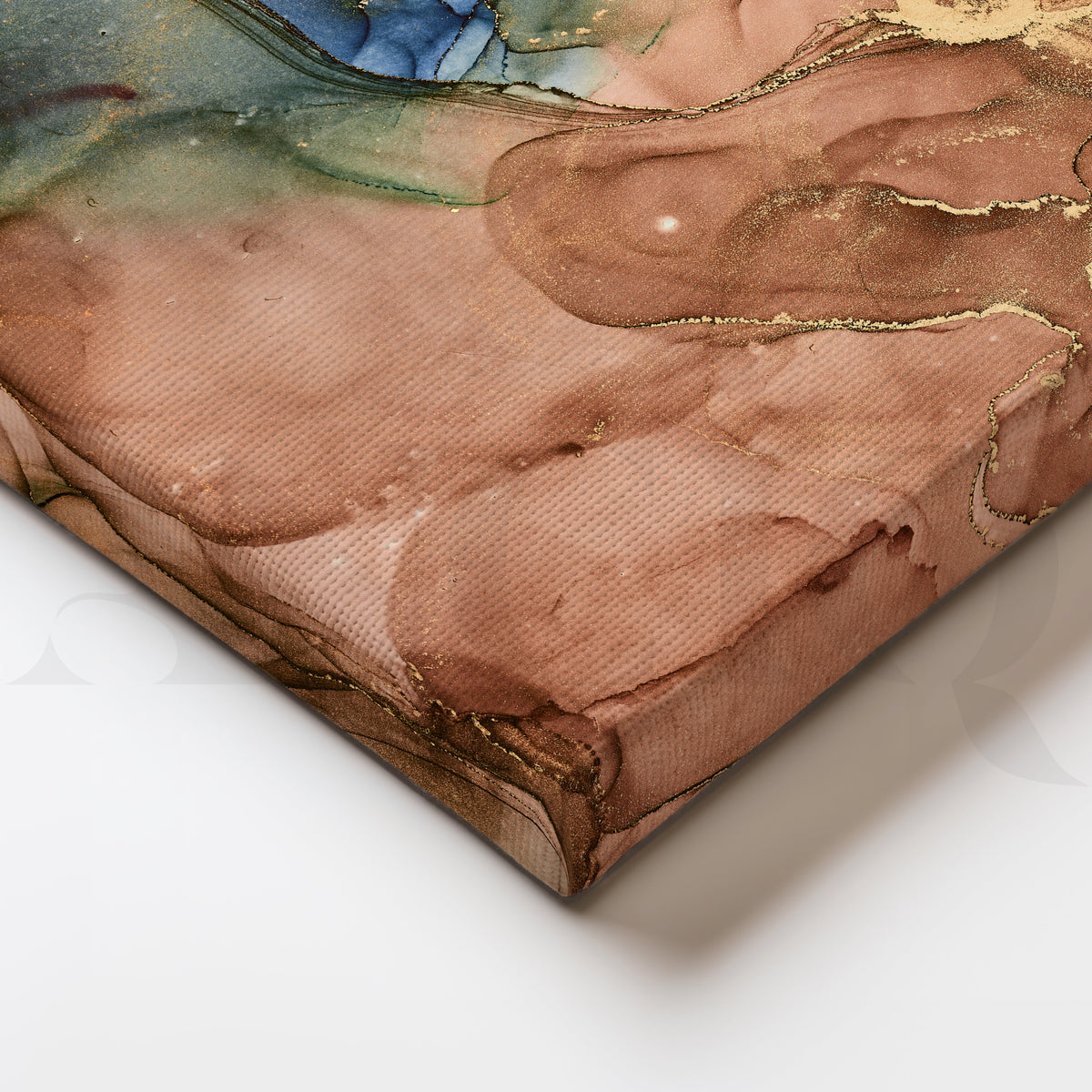Serene Marble Waves Abstract Art – Asha Art Studio – Image 2