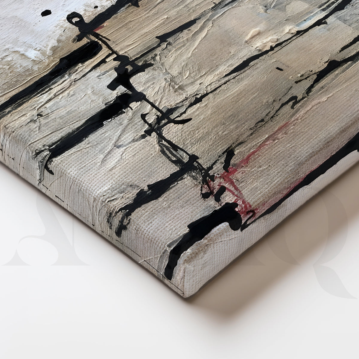 Contemporary Textured Figurative Canvas Artwork – Asha Art Studio – Image 2