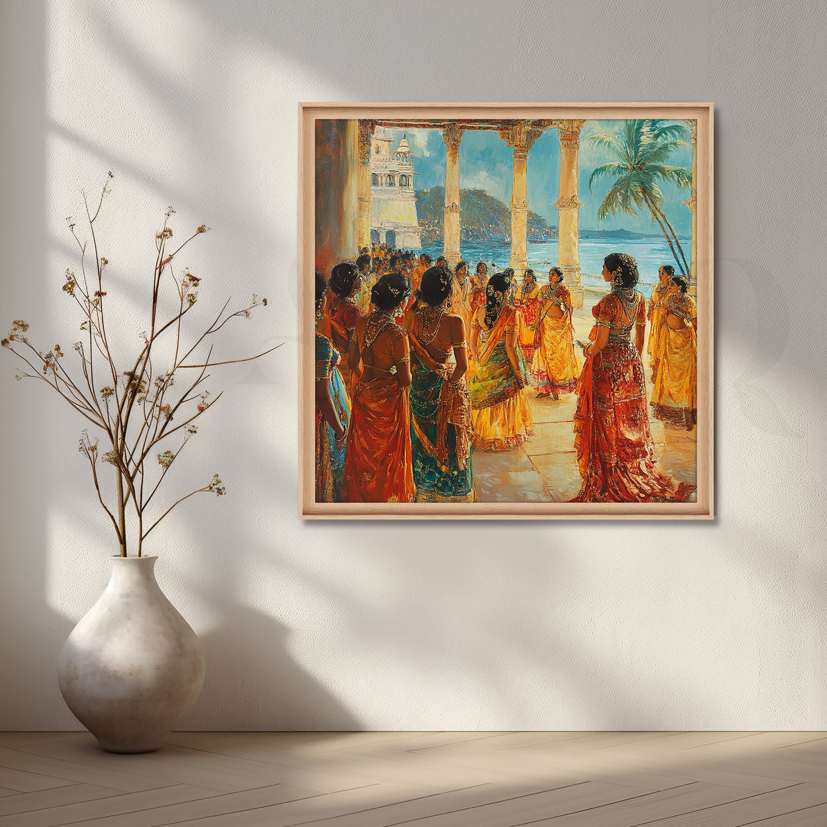 Seaside Palace Soirée Canvas Artwork – Asha Art Studio – Image 5