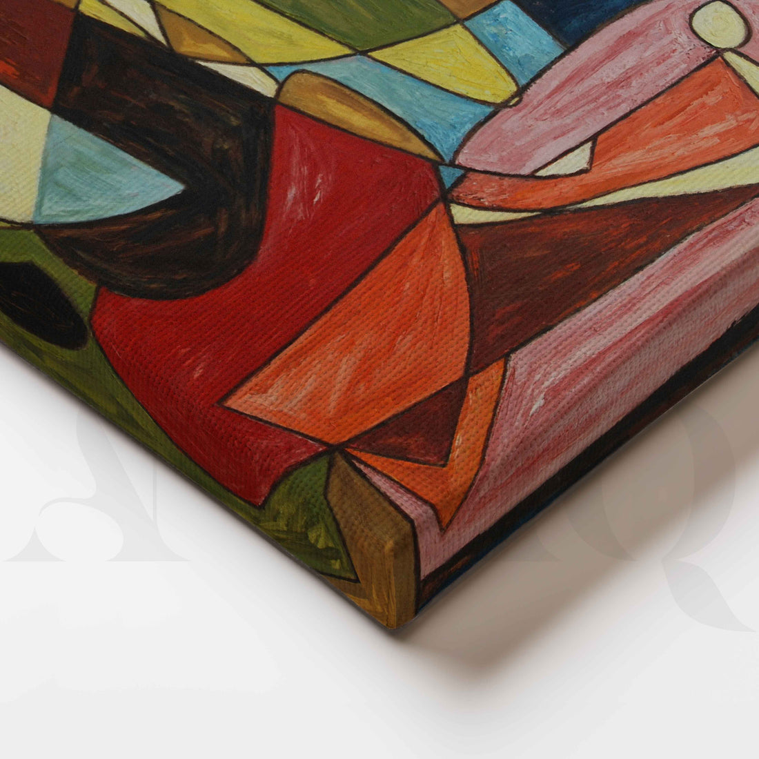 Modern Cubist Figure Canvas Artwork – Asha Art Studio