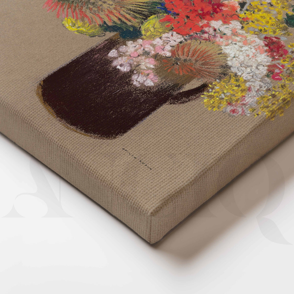 Vintage Wildflower Bouquet Canvas Artwork – Asha Art Studio – Image 2