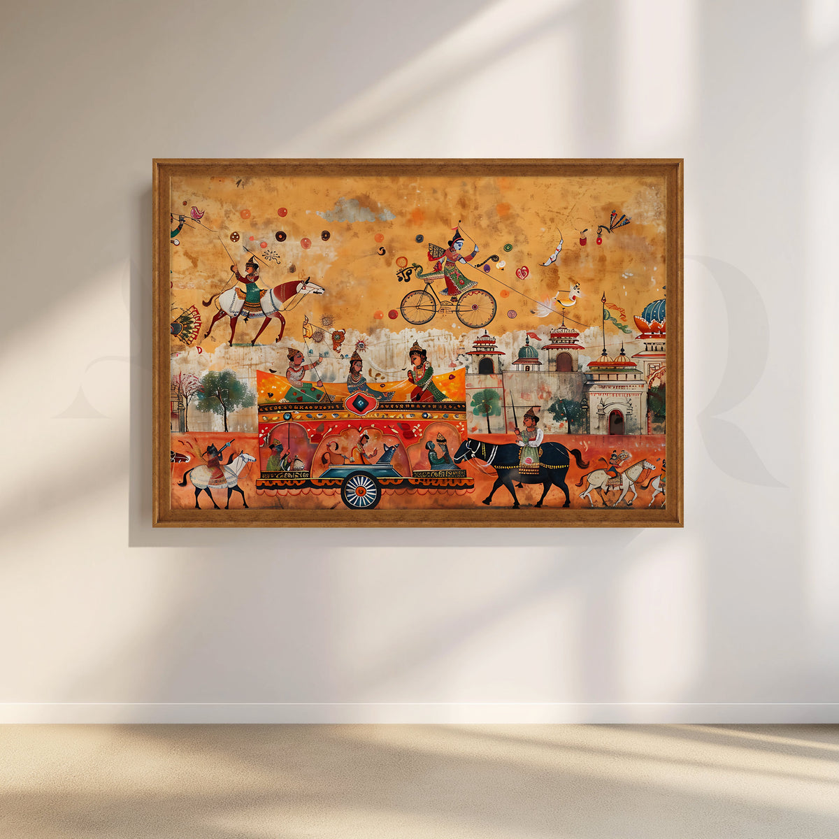 Royal Parade of Joy Canvas Artwork – Asha Art Studio – Image 6