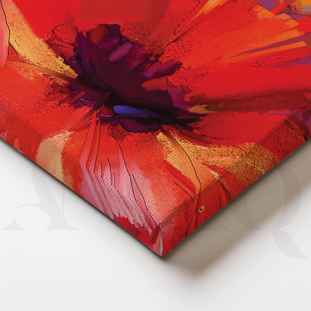 Graceful Orchids Canvas Artwork – Asha Art Studio – Image 2
