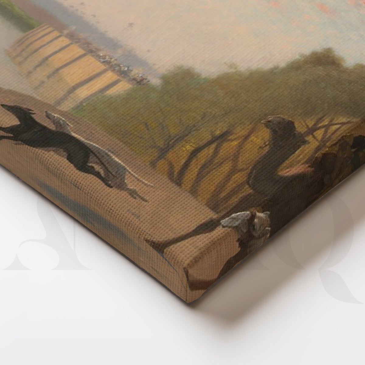 Desert Caravan Landscape Gallery Wall – Set of 3 Vintage Oriental Artworks - 18 x 24 Inches – Asha Art Studio – Image 2