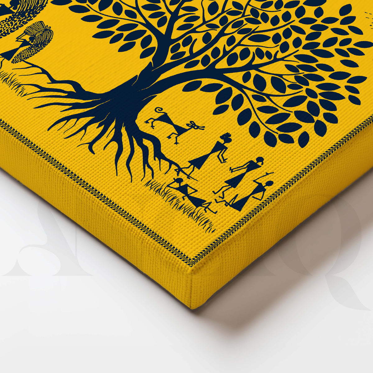 Tribal Tree of Life Village Folk Artwork – Asha Art Studio – Image 2