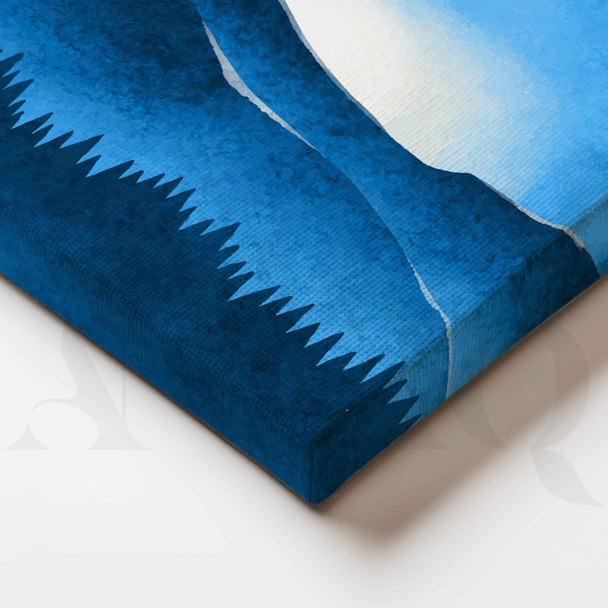 Blue Mountain Silhouette Canvas Artwork – Asha Art Studio – Image 2