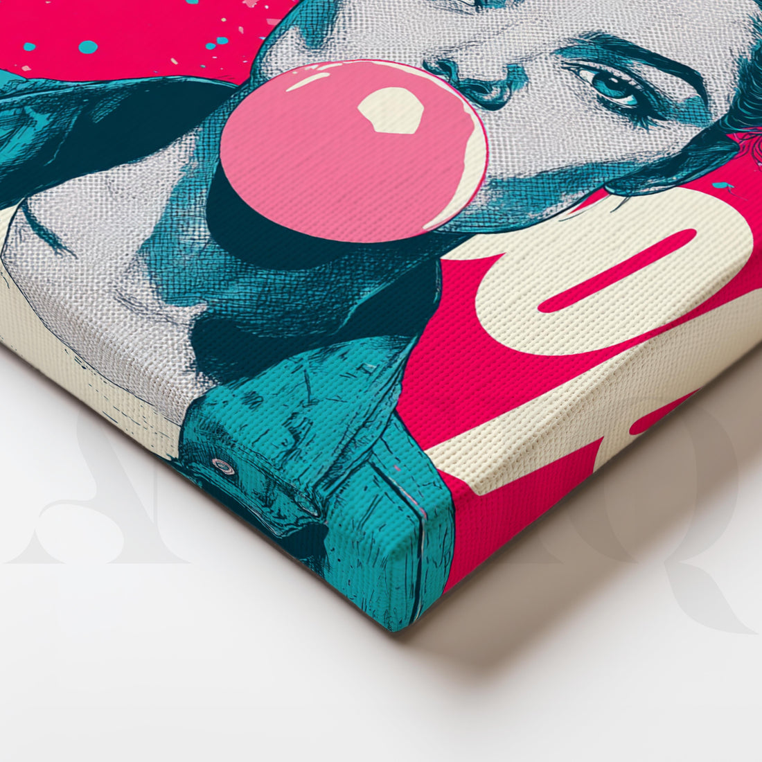 Trendy Bubble Gum Girl Pop Art – Asha Art Studio