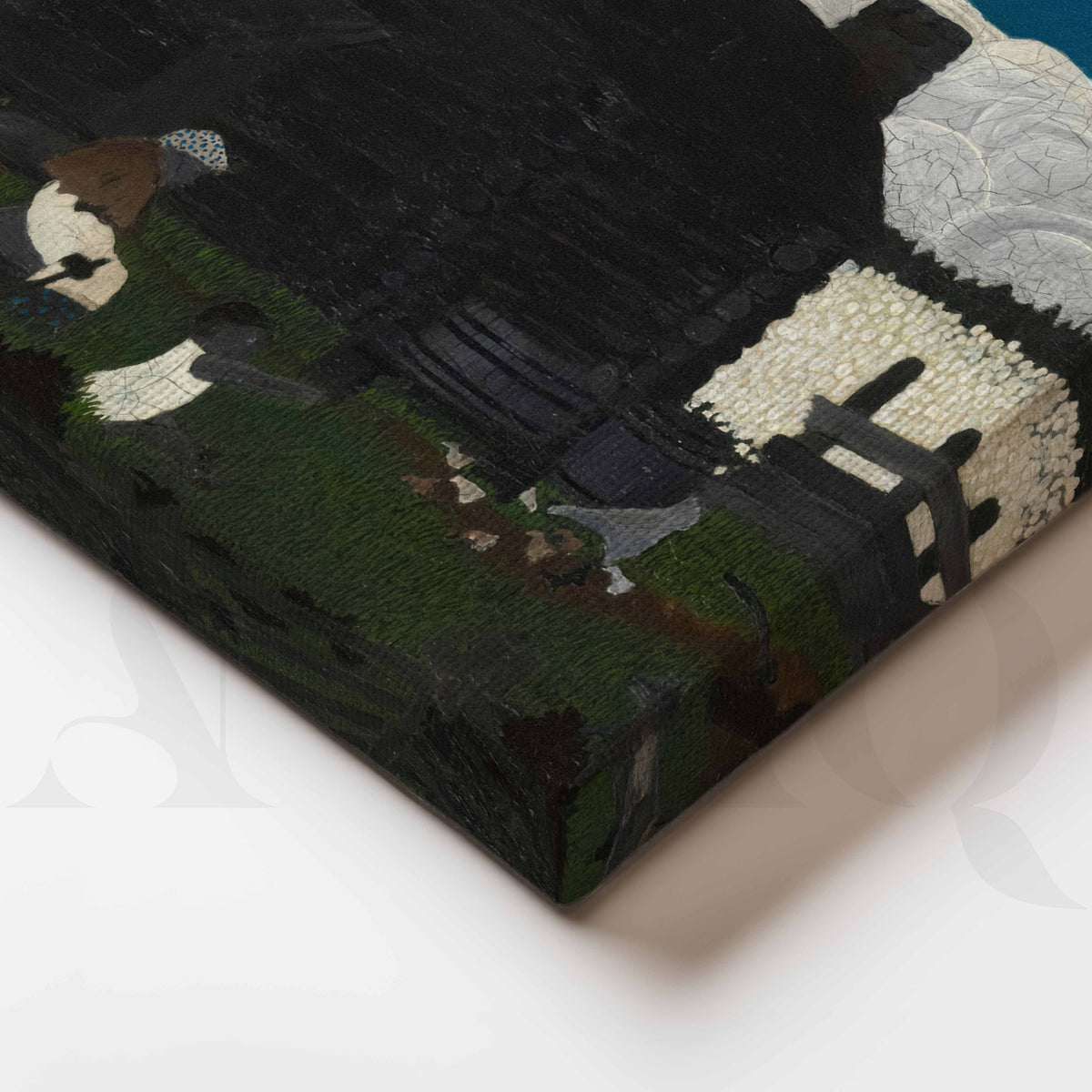 Moody Farmhouse Landscape Canvas Artwork – Asha Art Studio – Image 2
