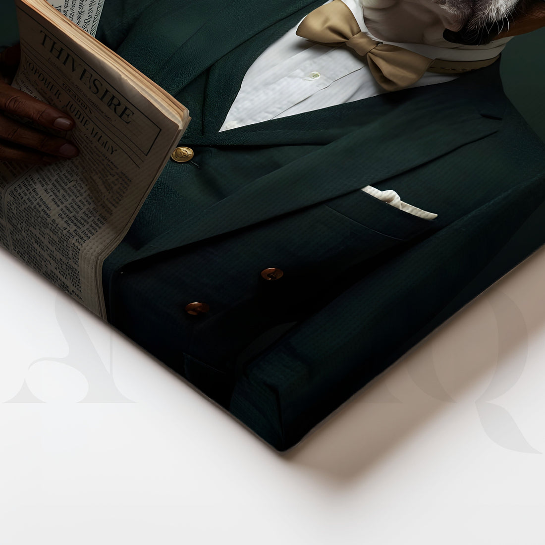Vintage Gentleman Dog Pop Artwork – Asha Art Studio