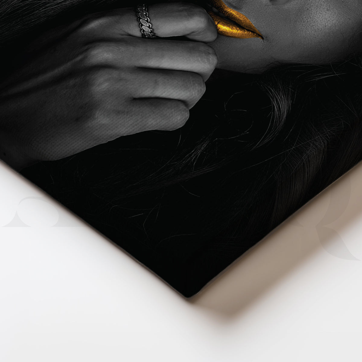 Gilded Elegance Canvas Artwork – Asha Art Studio – Image 2