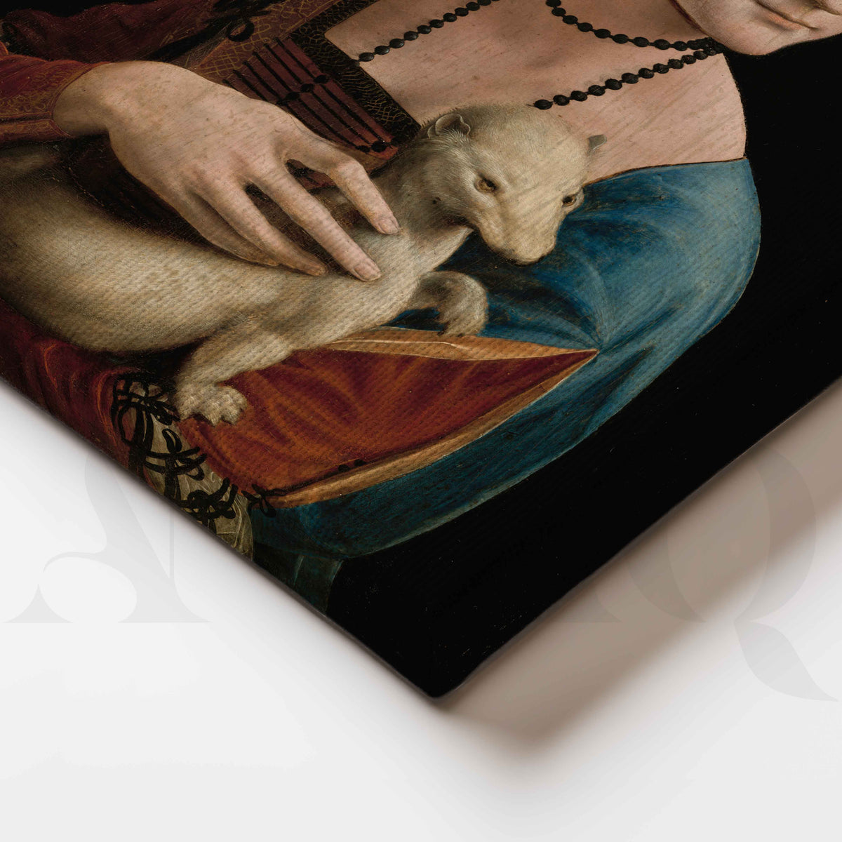 Renaissance Lady Portrait Canvas Artwork – Asha Art Studio – Image 2