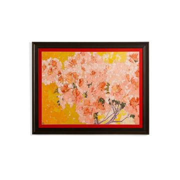 Blushing Blossom Garden Framed Artwork – Asha Art Studio