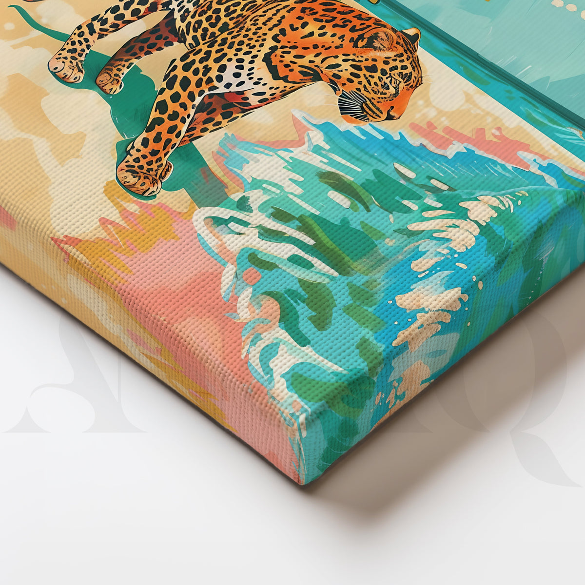 Tropical Panther Escape Gallery Wall – Set of 3 Artworks – Asha Art Studio – Image 2