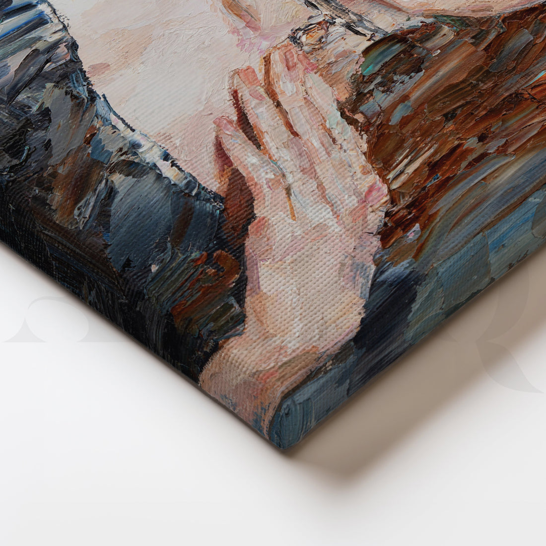 The Enigma of a Girl Canvas Artwork – Asha Art Studio