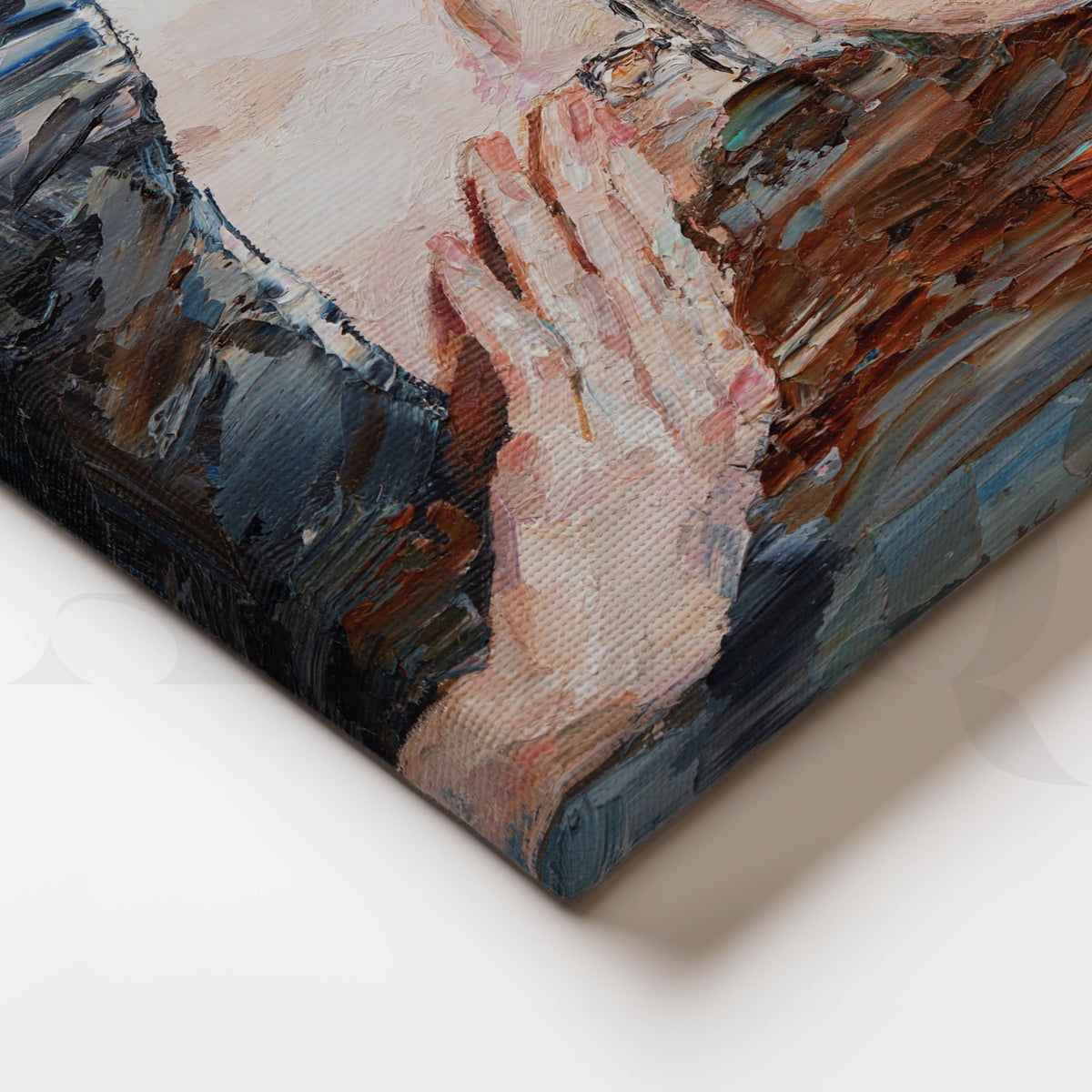The Enigma of a Girl Canvas Artwork – Asha Art Studio – Image 2