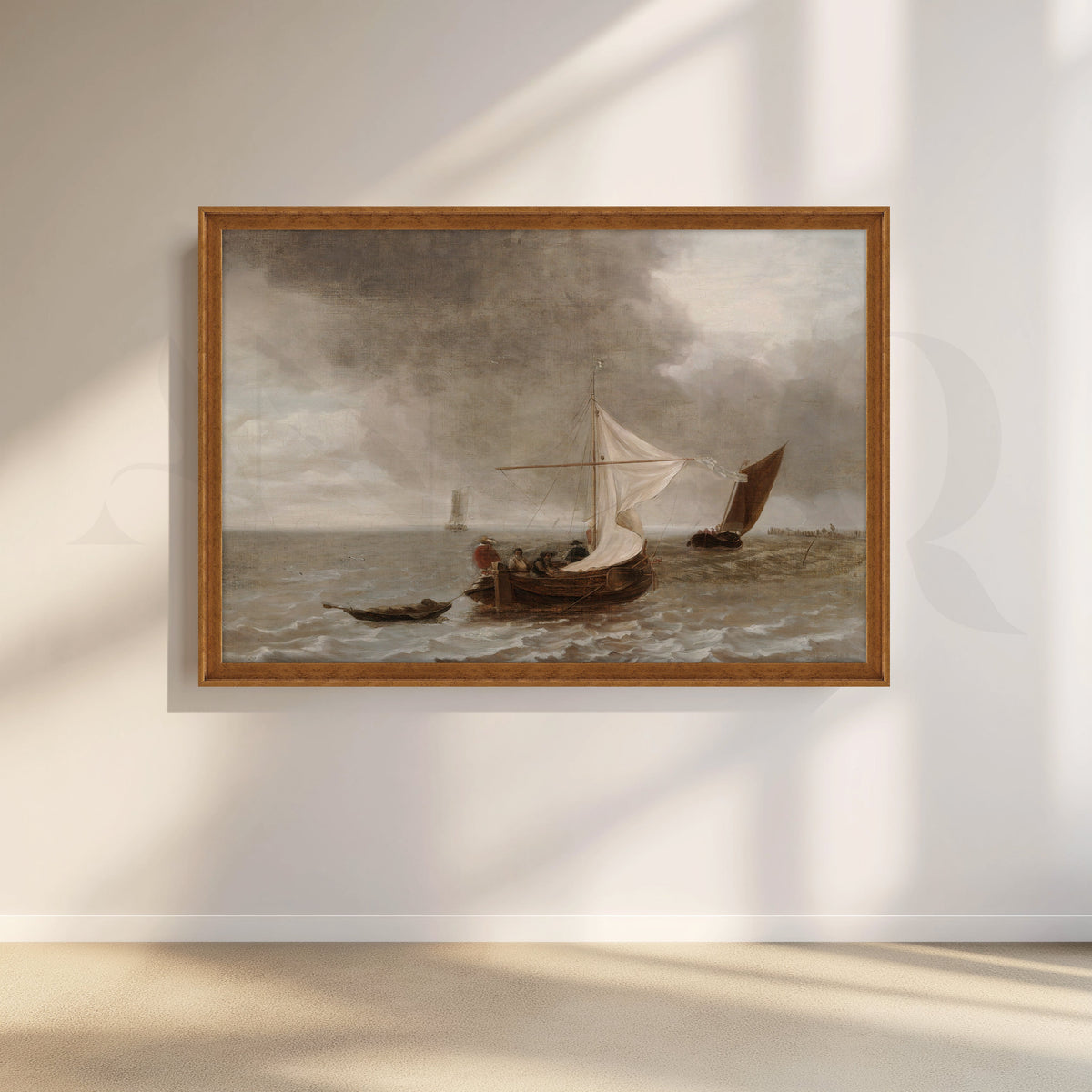 Storm Over the Sea Canvas Artwork – Asha Art Studio – Image 6