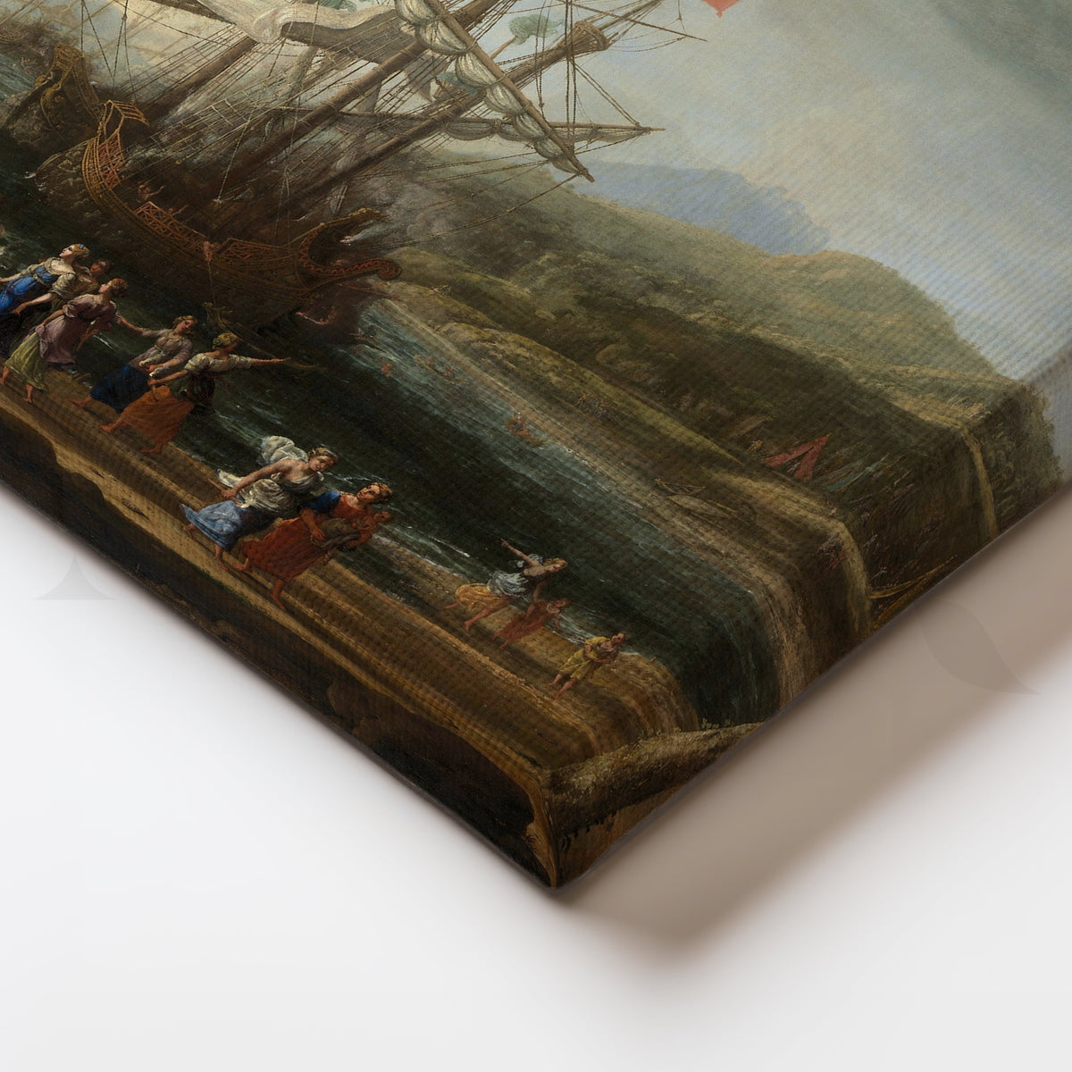 Regal Fleet at Dawn Canvas Artwork – Asha Art Studio – Image 2