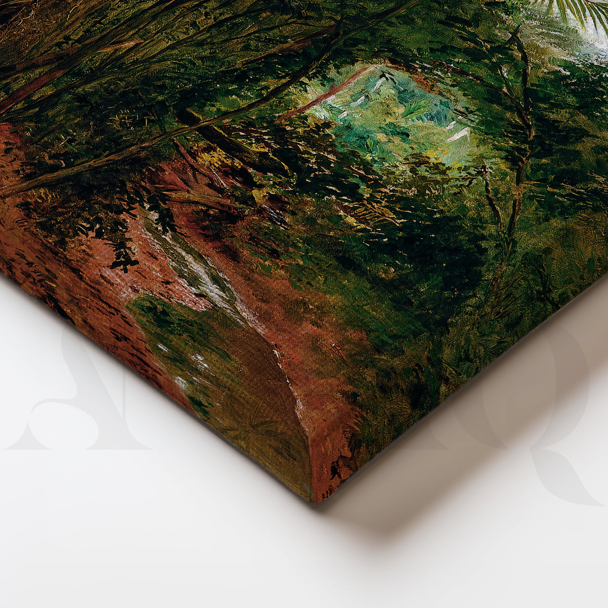 Serene Forest Waterfall Gallery Wall – Set of 3 Nature Landscape Artworks - 18 x 24 Inches – Asha Art Studio – Image 2