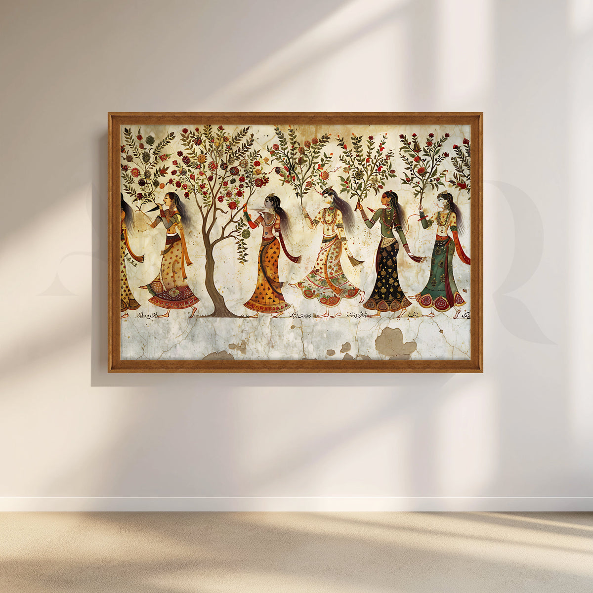 Royal Garden Procession Canvas Artwork – Asha Art Studio – Image 6