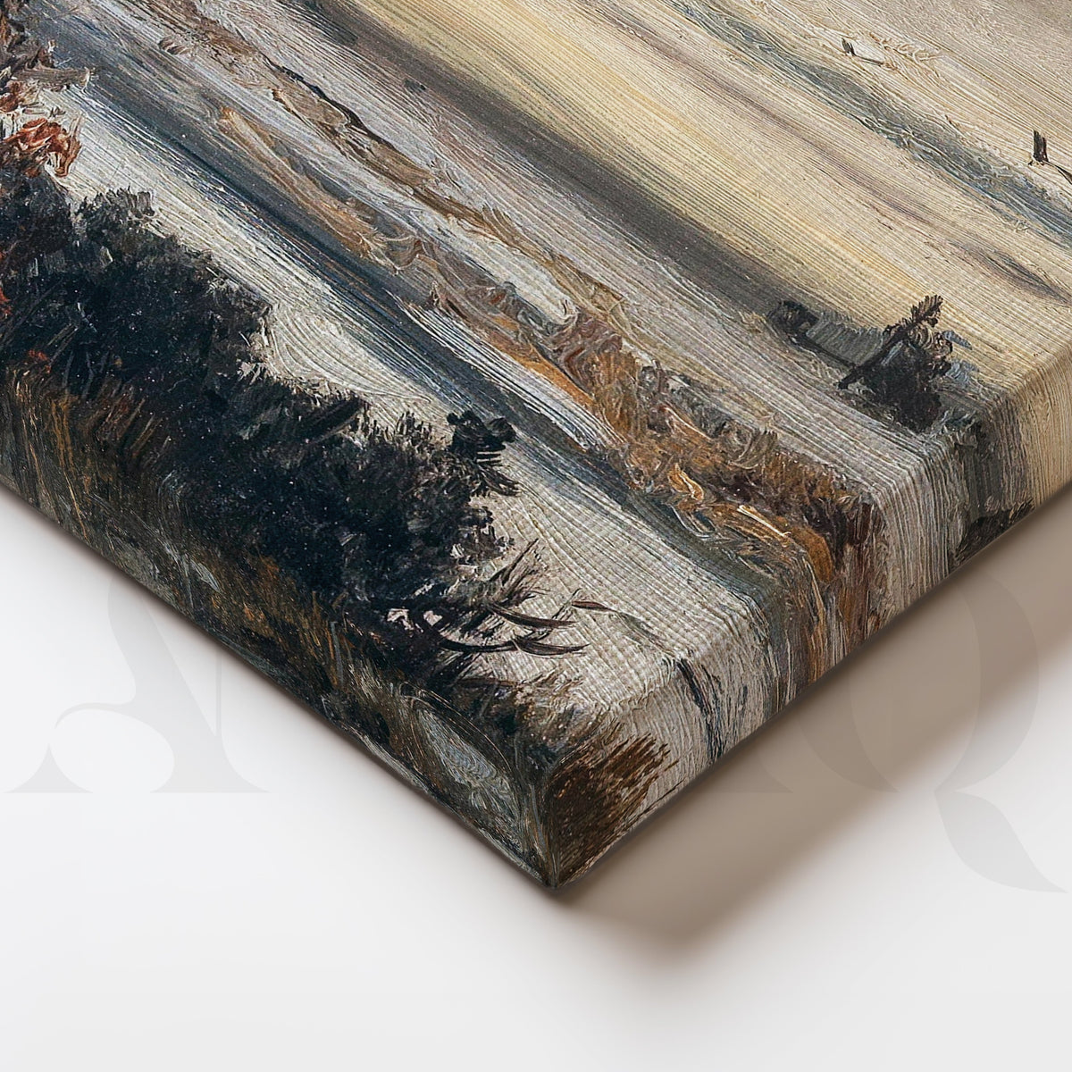 Moody Winter Countryside Gallery Wall – Set of 3 Atmospheric Landscape Artworks - 18 x 24 Inches – Asha Art Studio – Image 2